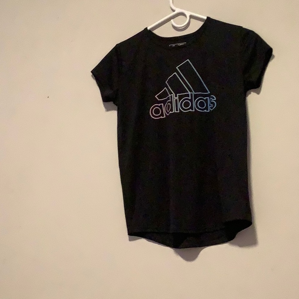 Adidas Black Short Sleeve Tee Classic Crew Neck